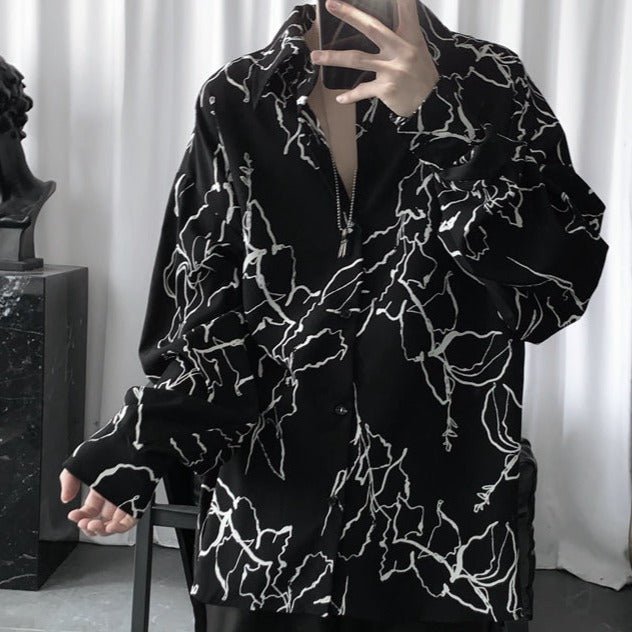 モードデザインルーズシャツ mf1036