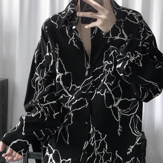 モードデザインルーズシャツ mf1036