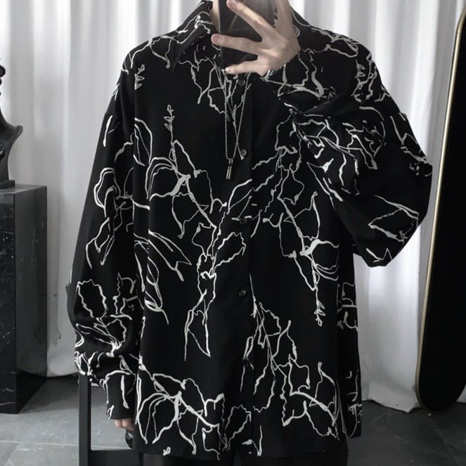 モードデザインルーズシャツ mf1036