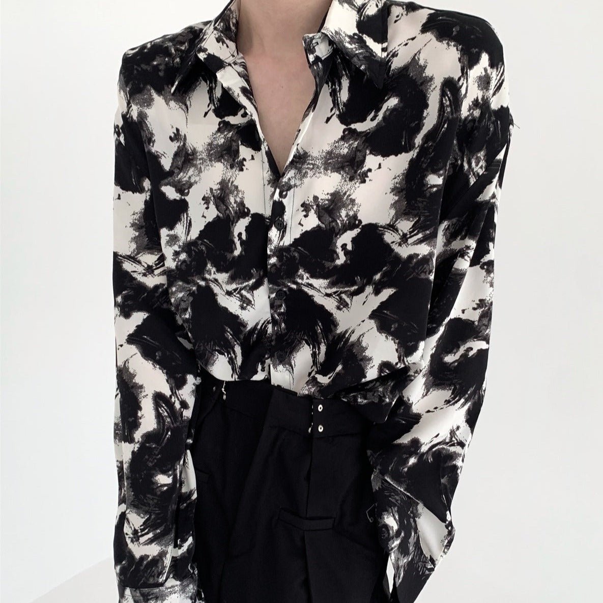 モード総柄シャツ mf1431