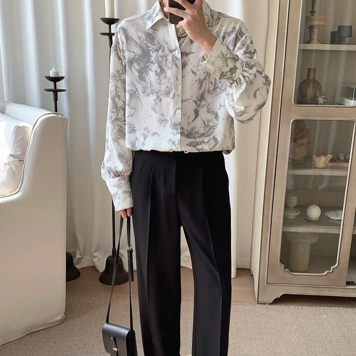 総柄シックルーズシャツ mf1641