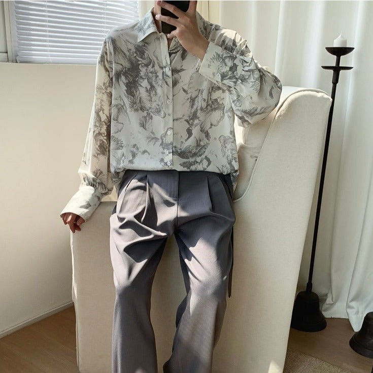 総柄シックルーズシャツ mf1641