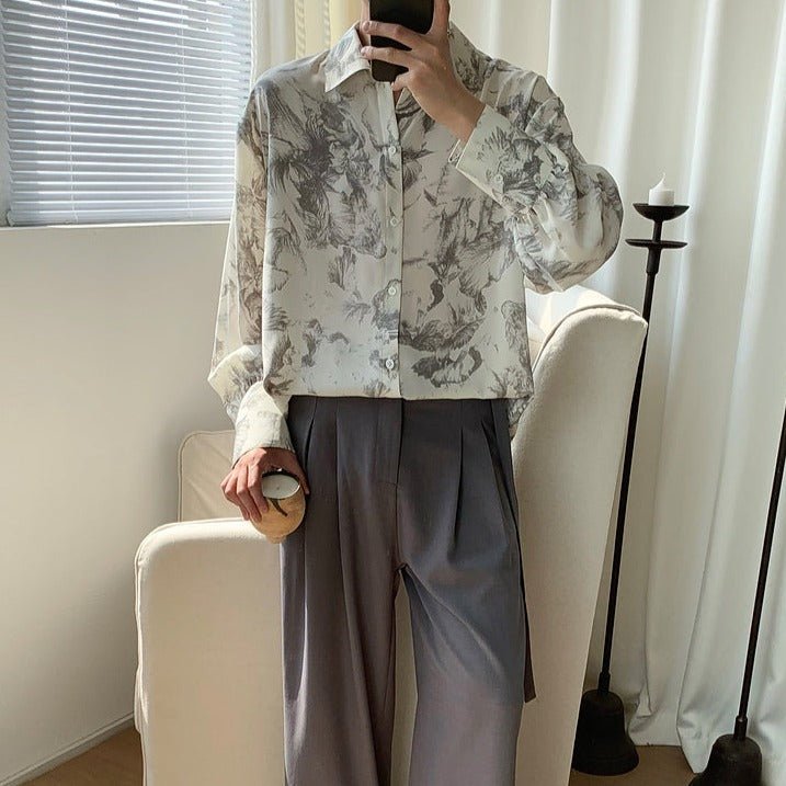 総柄シックルーズシャツ mf1641