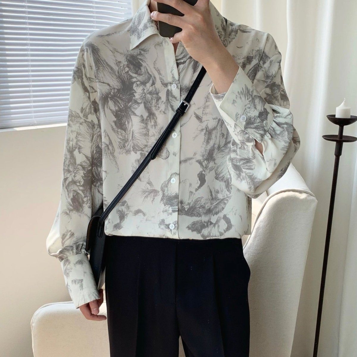 総柄シックルーズシャツ mf1641