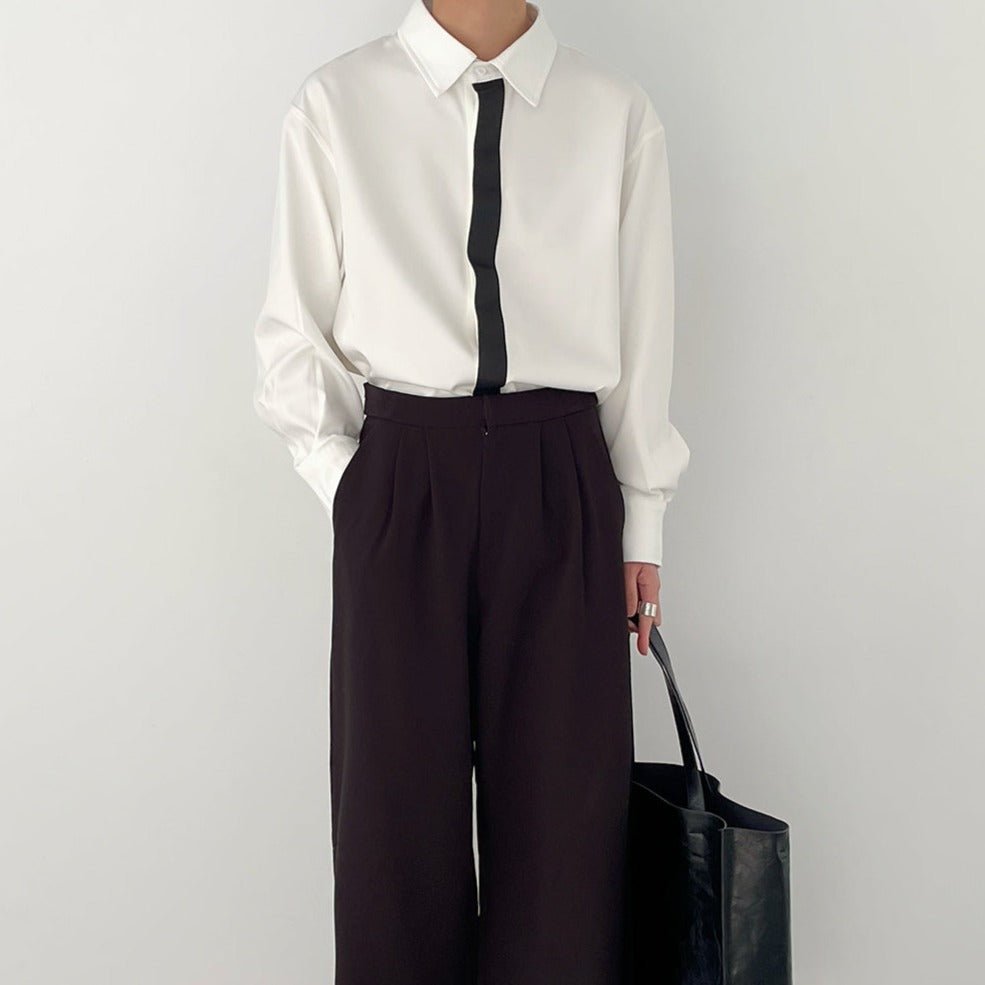 モノトーンシックラインシャツ mf1701