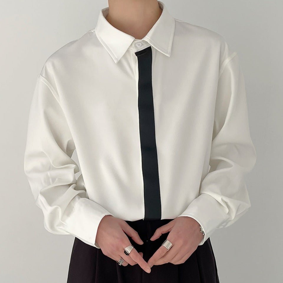 モノトーンシックラインシャツ mf1701