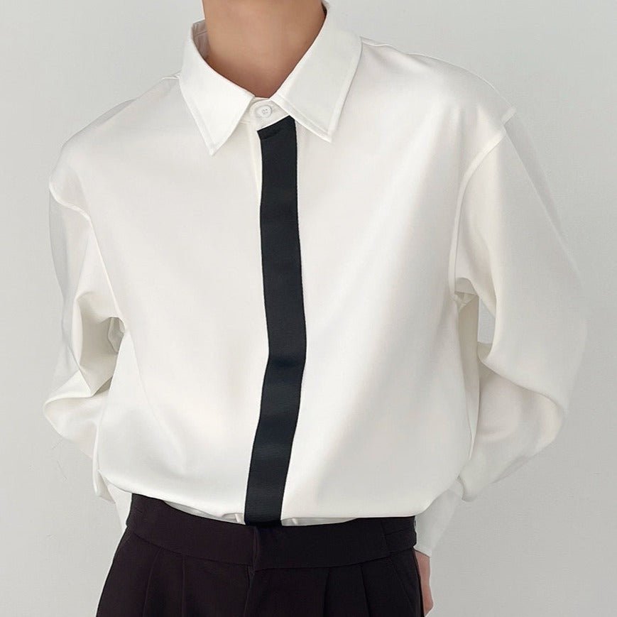 モノトーンシックラインシャツ mf1701