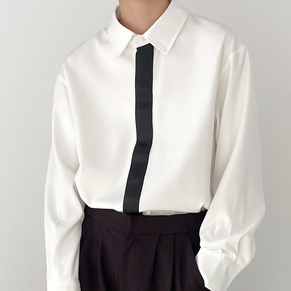 モノトーンシックラインシャツ mf1701