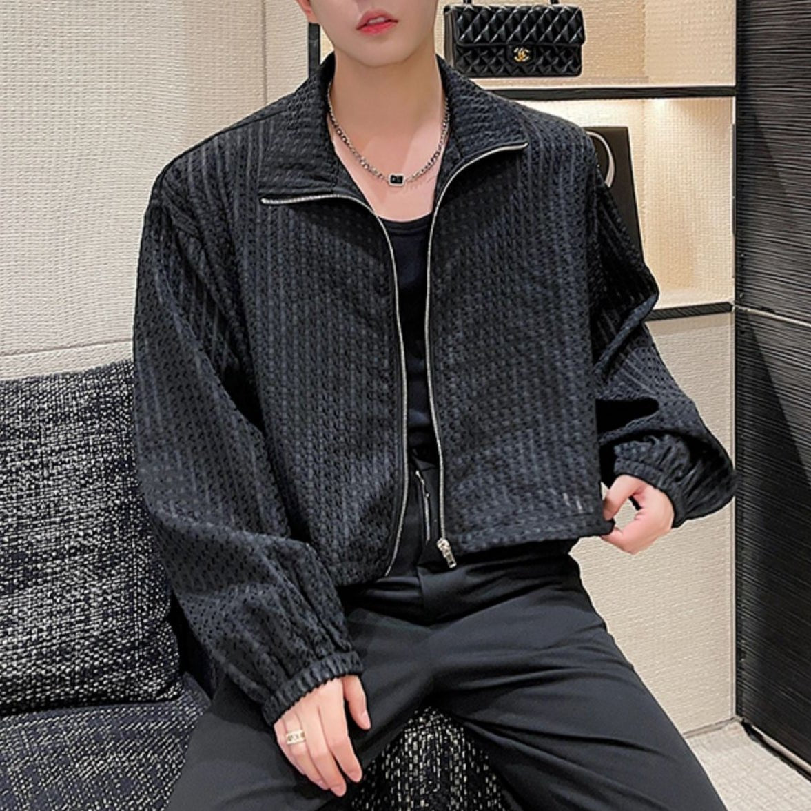 シースルージップアップトップス mf1731