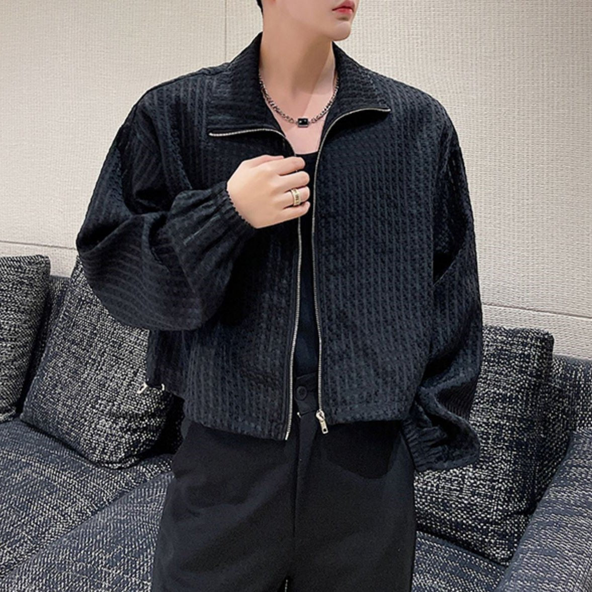 シースルージップアップトップス mf1731